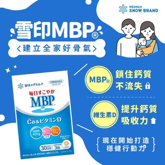 【SNOW 雪印】MBP☆牛奶鈣+維生素D 90錠(日本原裝)