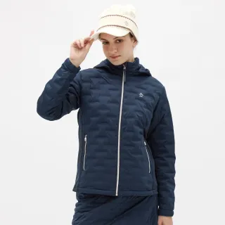 【Munsingwear】企鵝牌 女款藏青色防風保暖標準剪裁外套 MLWJ6624