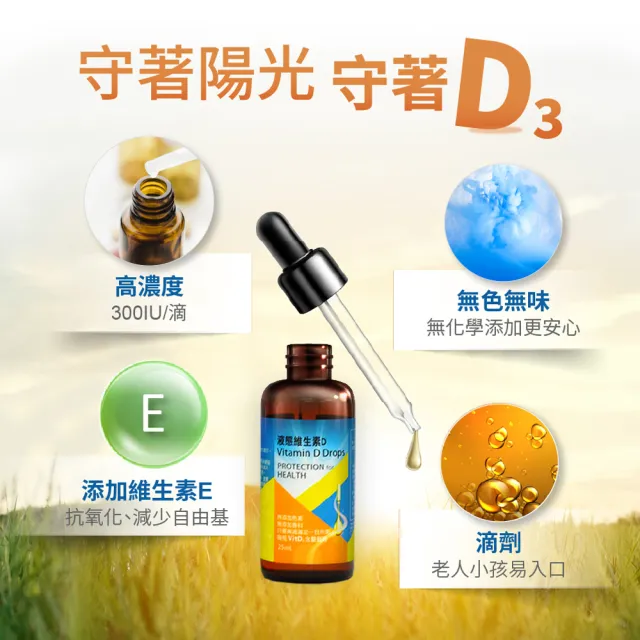 【寶齡富錦】液態維生素D 25ml (高濃度液態D3)