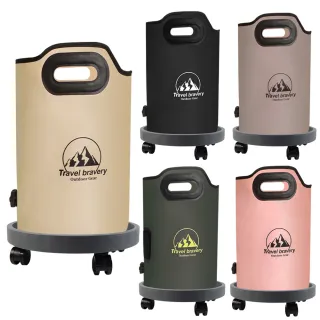 【keep power】高筒摺疊泡腳桶+萬向盤+足浴包(豪華組 /折疊泡腳桶 泡腳袋 足浴袋 足浴桶 泡腳桶)