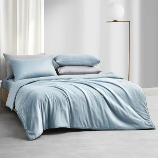 【MIT iLook】台灣製 素色萊賽爾天柔絲床包枕套組(單/雙/加-多色任選)