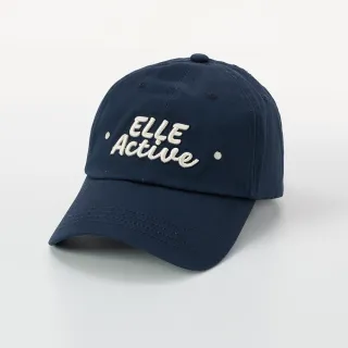 【ELLE ACTIVE】休閒百搭字母刺繡棒球帽-深藍色(EA25A1WH002#39)