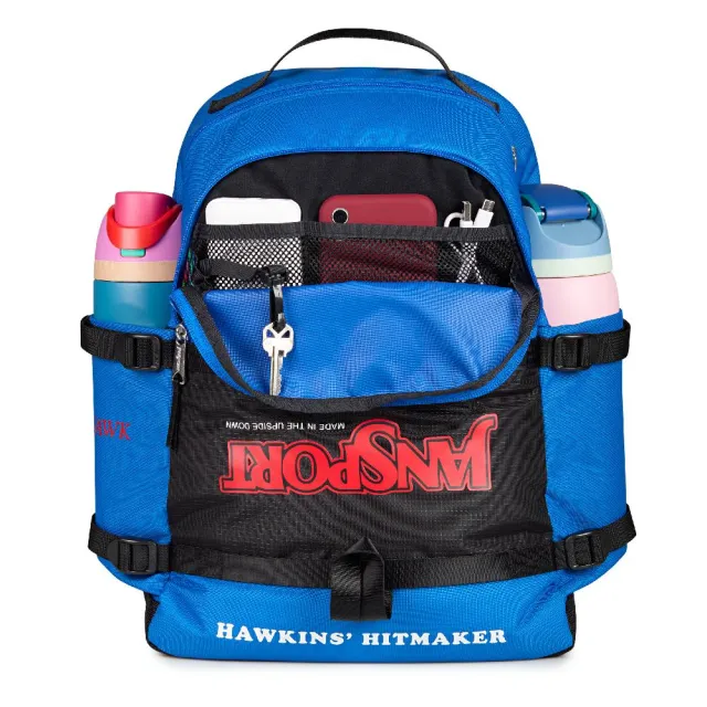【JANSPORT】雙11 PACK  SQUAWK RADIO 怪奇物語聯名藍色(網路獨家限定)