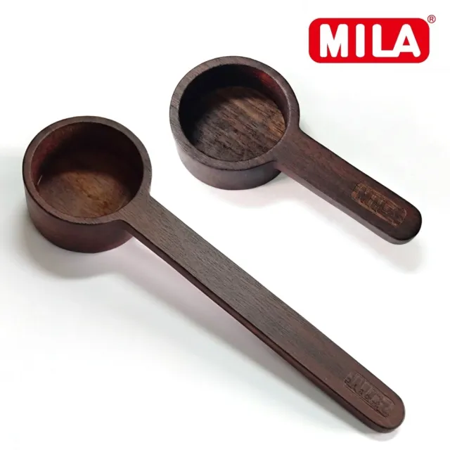 【MILA】黑胡桃木咖啡豆匙組(短柄+長柄)