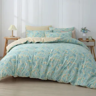 【HongYew 鴻宇】100%精梳棉 兩用被床包枕套組 雙人(多款)