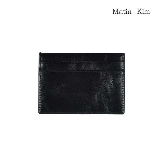 【MATIN KIM】官方旗艦 壓紋LOGO卡夾(黑色)