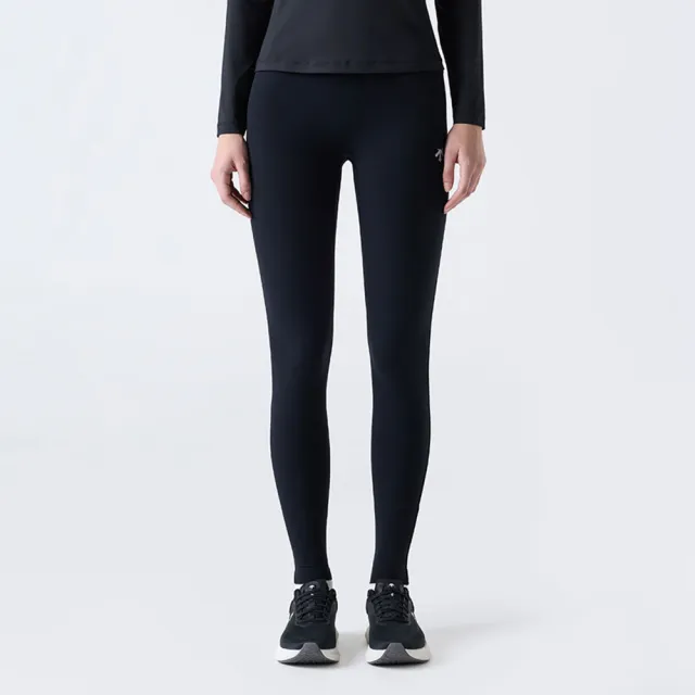 【DESCENTE】緊身長褲 女 運動褲 瑜珈 WOMENS BASIC BRUSHED LEGGINGS 黑 SQ322PKL91-BLK0