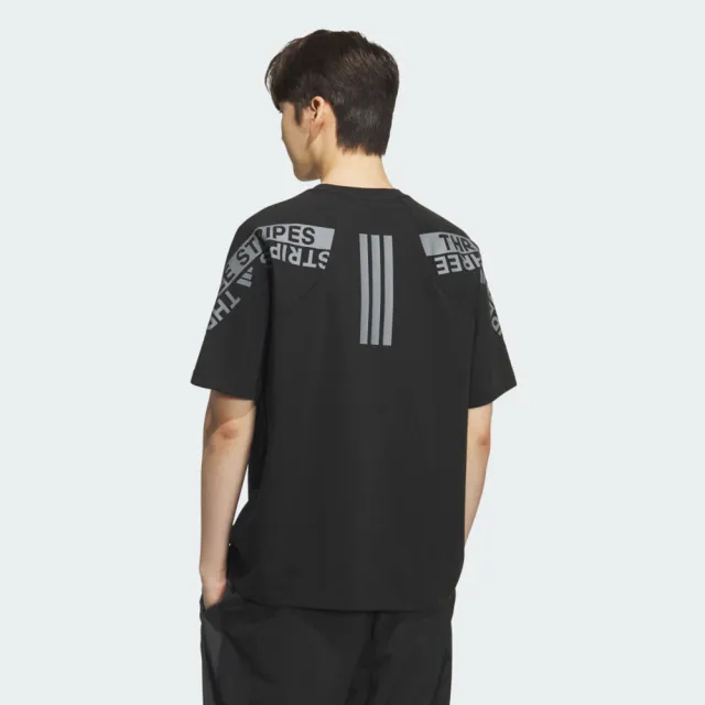 【adidas 愛迪達】愛迪達 Word S::s Tee 男 T恤 運動上衣 休閒短袖 黑 灰 亞版(KB3661)