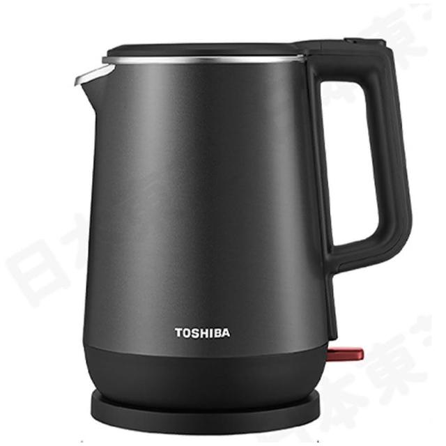 【TOSHIBA 東芝】316雙層防燙快煮壺 KT-17DRTTW(1.7L 1200W大功率 雙層防燙 316不銹鋼)