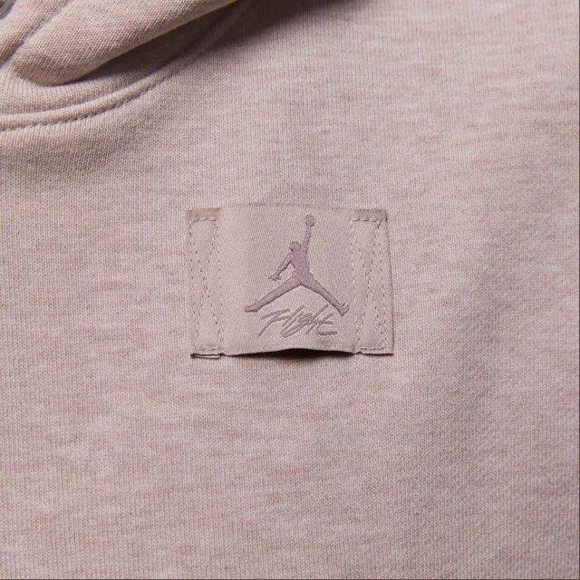 【NIKE 耐吉】連帽上衣 女 AS W J FLT FLC FT PO 24 喬丹 運動 休閒 灰棕色(HJ1312292)
