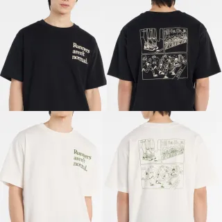 【NEW BALANCE】NB 圖案短T_男性_黑/杏色_MT53921BK_MT53921SST(美版 版型偏大)