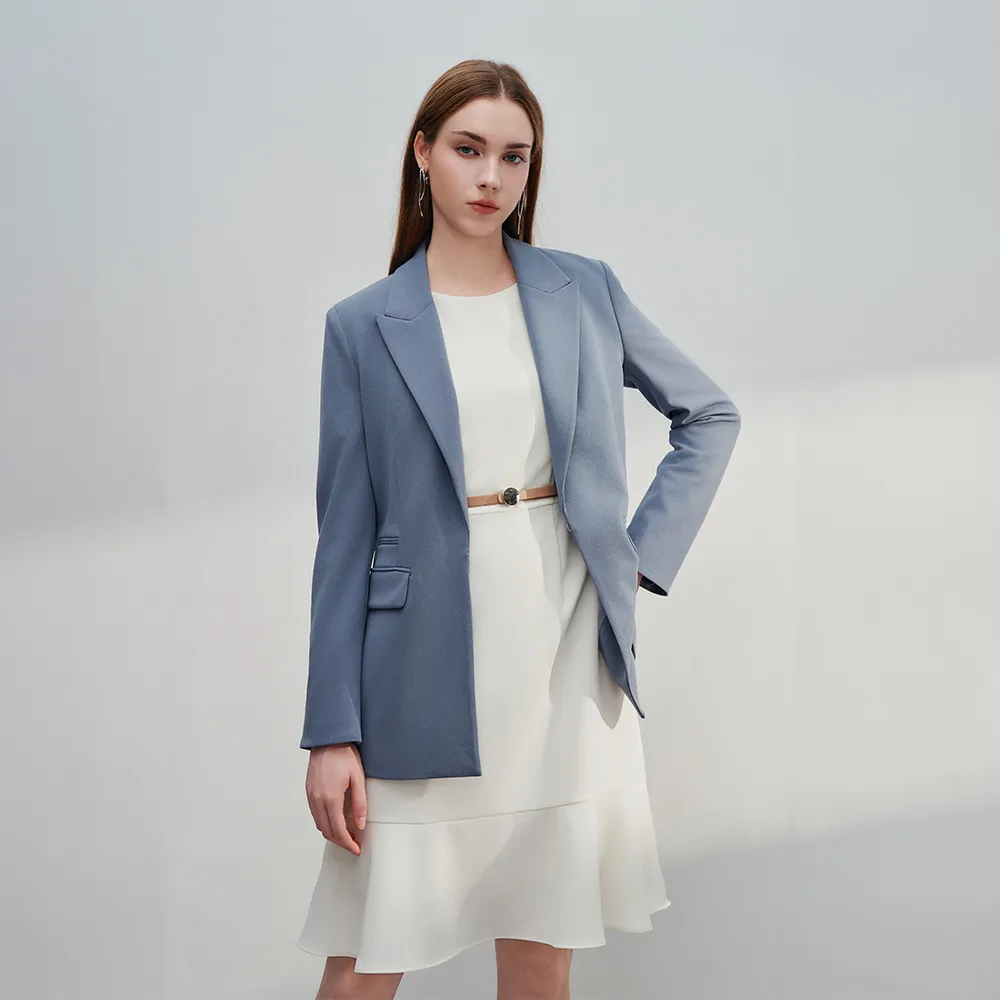 【G2000】修身時尚長版西裝式外套(2款可選)