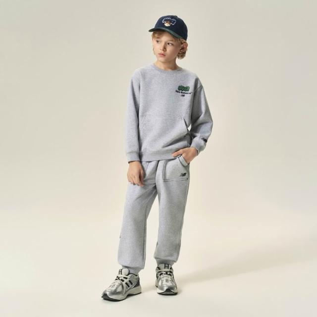 【NEW BALANCE】NB 童裝長褲_4LF3212WGR_男童/女童_灰色