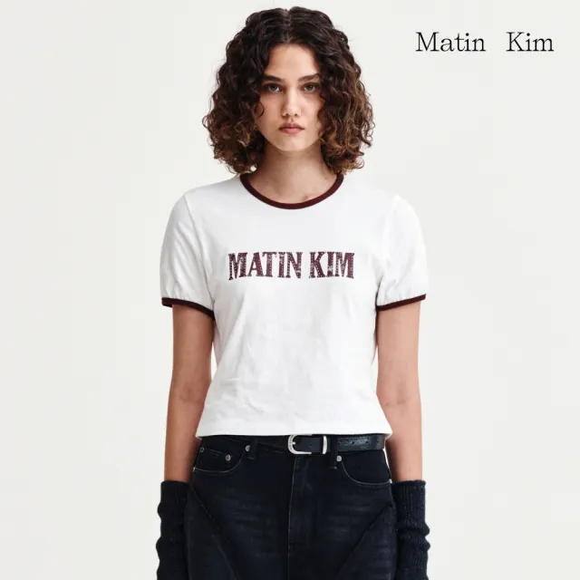【MATIN KIM】官方旗艦 鉚釘LOGO滾邊上衣(多款任選)