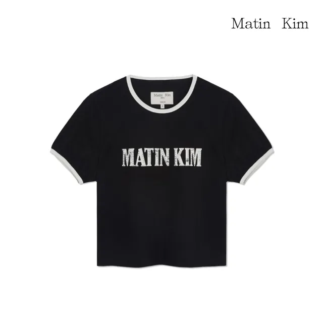 【MATIN KIM】官方旗艦 鉚釘LOGO滾邊上衣(多款任選)