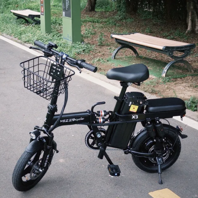 【MiZZO 麥躁】WS X3 電動自行車 雙避震 小摺疊車 騎動新時尚(雙避震/14吋/輕量/可摺疊/原廠保固)