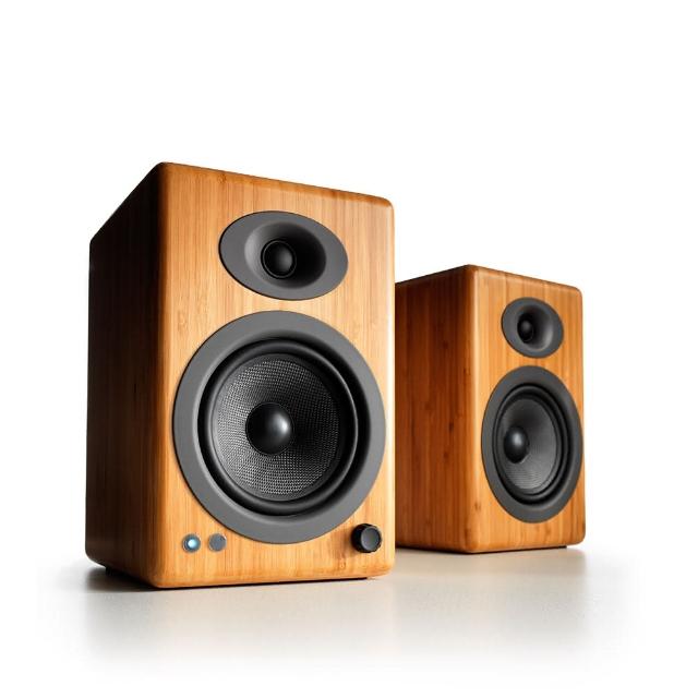 【Audioengine】A5+ 主動式立體聲藍牙書架喇叭(竹紋)