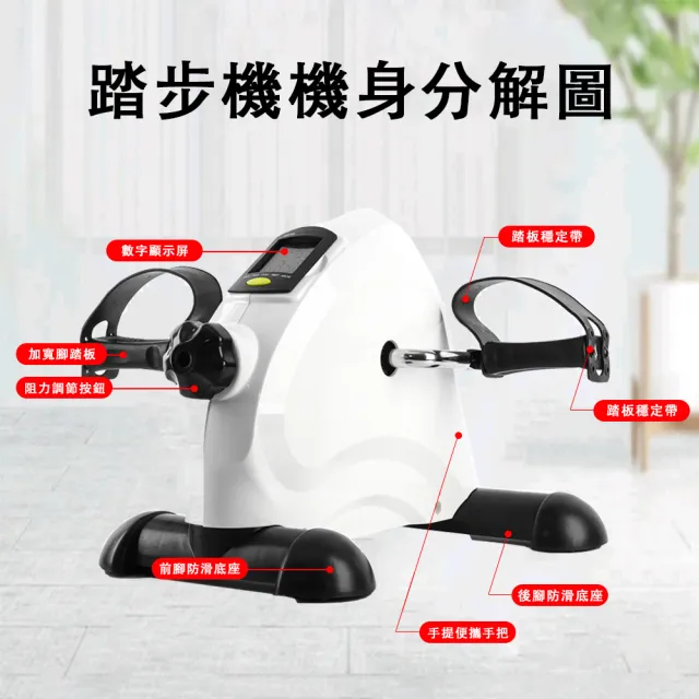 【巧可】室內腳踏車 踩踏車 阻力運動登山機 踏步機 手足兩用運動腳踏器 健身車