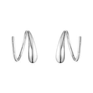 【Georg Jensen 官方旗艦店】MERCY 渦紋耳環(純銀)