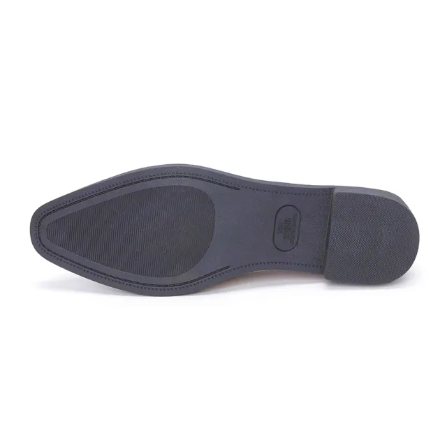 【FUFA Shoes 富發牌】小尖頭低跟樂福鞋-黑/棕/杏 1BE103(女鞋/樂福鞋/尖頭鞋/跟鞋)