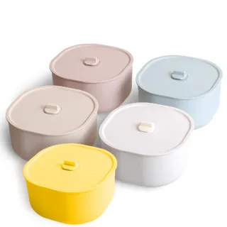 【ZING】日日便當盒/保鮮盒 1200ml(全配旗艦版-五色可選 可微波 可蒸煮)