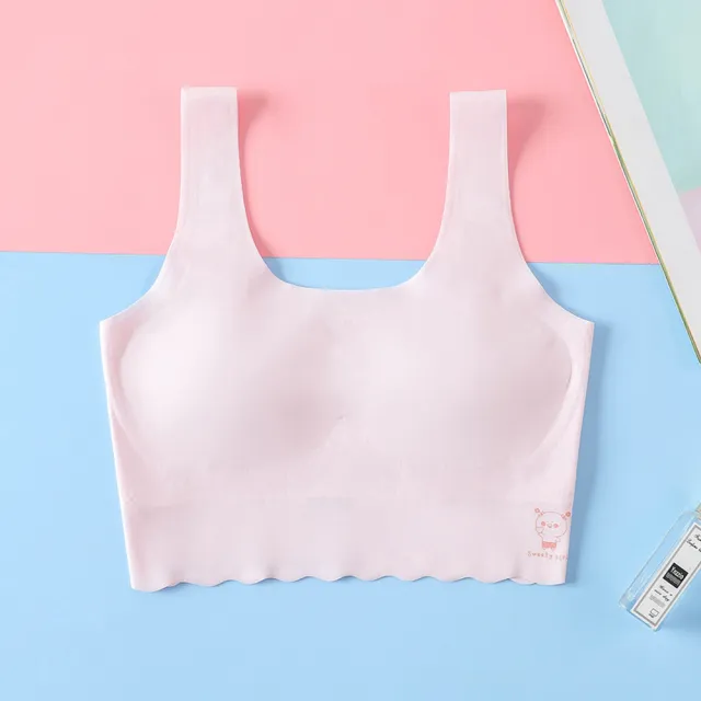 【chiao!Babe 俏寶貝】1件組 少女成長期無鋼圈一體式無痕乳膠內衣(M-L/學生/兒童/少女/三色可選)