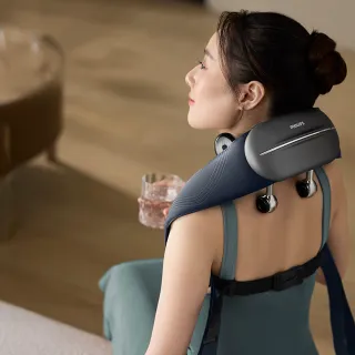 【Philips 飛利浦】頸部按摩器/肩頸按摩器(PPM3523DB/90  1212 雙12 聖誕禮物 交換禮物)