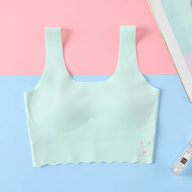 【chiao!Babe 俏寶貝】3件組 少女成長期無鋼圈一體式無痕乳膠內衣(M-L/學生/兒童/三色可選)