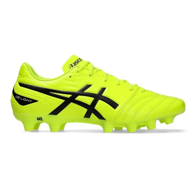 【asics 亞瑟士】DS LIGHT CLUB 男款 足球釘鞋 2E楦(1103A097750 亮黃x黑)