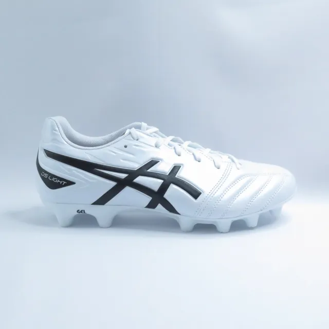 【asics 亞瑟士】DS LIGHT CLUB 男款 足球釘鞋 2E楦(1103A097101 白x黑)