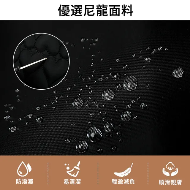 【MUAN】時尚繡線防潑水大容量多功能背包(兩用手提後背包/獨立防盜袋/媽媽包/減壓背帶)