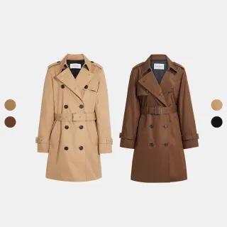 【COACH】蔻馳官方直營 中長款風衣-多色任選(CAB99/CR118/CG049)