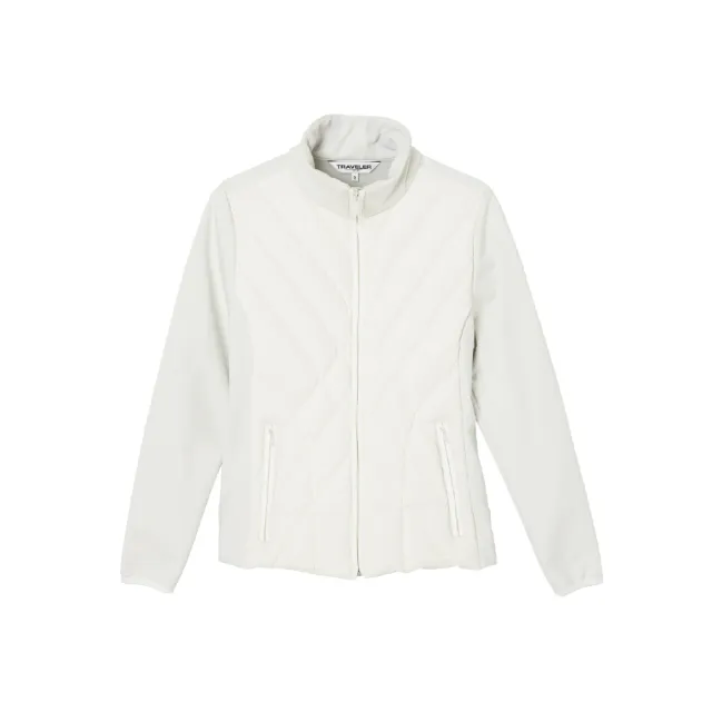 【TRAVELER 旅行者】女款Softshell 防風撥水羽絨保暖外套|252TR911(撥水/防風/保暖)