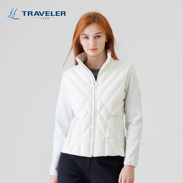 【TRAVELER 旅行者】女款Softshell 防風撥水羽絨保暖外套｜252TR911(撥水/防風/保暖)