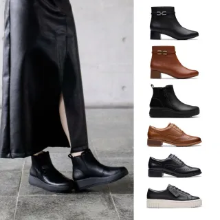 【Clarks】英倫經典女鞋 短靴/踝靴/厚底鞋/休閒鞋/餅乾鞋(網路獨家限定)