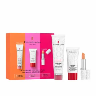 【伊麗莎白雅頓】官方直營 八小時潤澤瞬效經典禮盒 交換禮物(潤澤霜50ml+手霜30ml+護唇膏)
