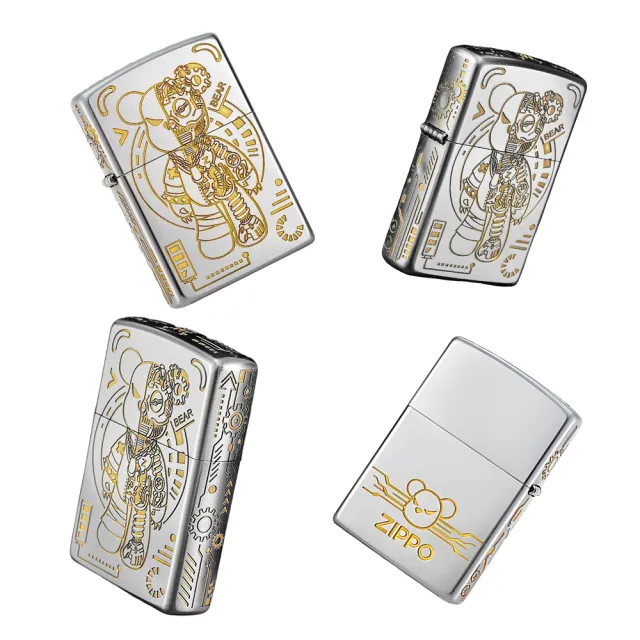 【Zippo】機械潮玩暴力熊防風打火機(美國防風打火機)