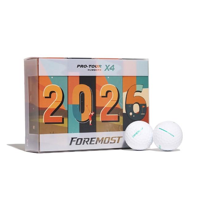 【Foremost】Pro-Tour numbers X4 數字球 高爾夫球(色球 漸變球 超遠距 數字球)