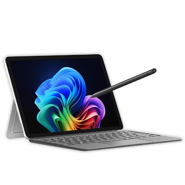 【Microsoft 微軟】鍵盤蓋+筆組★Surface Pro 12吋 輕薄觸控筆電-白金(Snapdragon X Plus/16G/256G/W11)