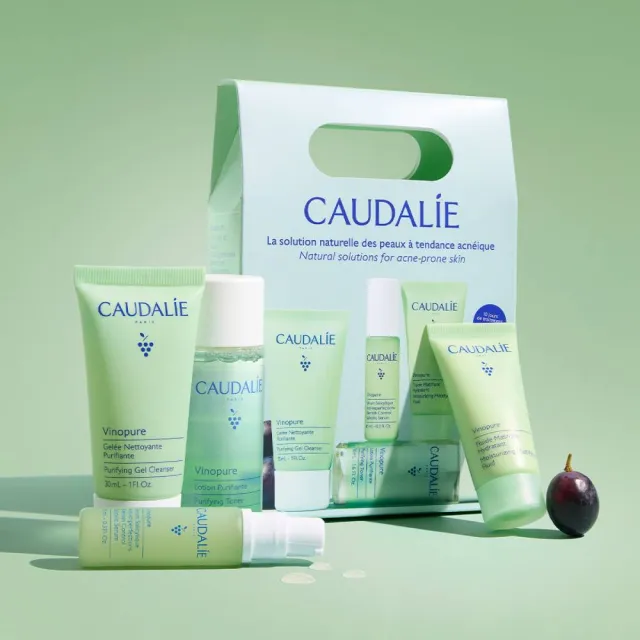 【CAUDALIE 歐緹麗】葡萄籽毛孔淨化入門組(母親節/抗痘/油痘肌必備)