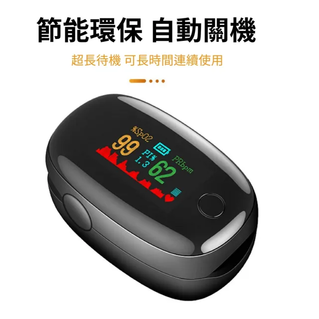 指尖脈搏血氧機(運動家用血氧偵測儀 血氧機黑寶石TFT)