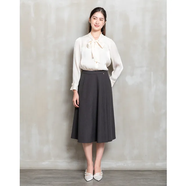 【perng yuh 芃諭名品】凝粹時光 亮澤 綁帶 襯衫(2025 AW Collection|4C秋冬新品上市)