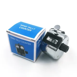 【寶盒百貨】4位數帶底座手動手握式計數器2入(入場人數計算 可歸零免裝電池 桌上式計數器)
