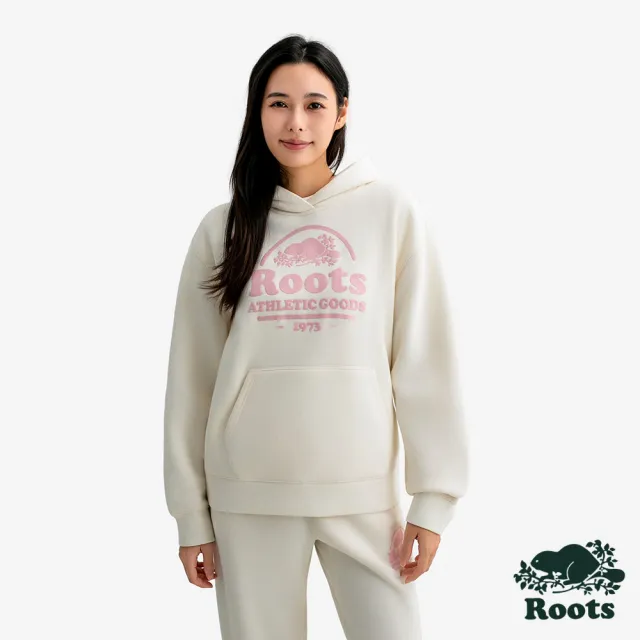 【Roots】Roots女裝- HERITAGE BEAVER 連帽上衣(米白色)