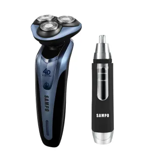 【SAMPO 聲寶】4D水洗三刀頭電動刮鬍刀/電鬍刀/聖誕交換禮物(EA-Z1613WL)