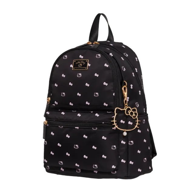 【HELLO KITTY】雙11 Hello Kitty優雅凱蒂-後背包-黑 KT03F01BK