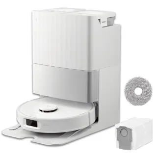 【Roborock 石頭科技】新品上市Qrevo EdgeC掃拖機器人-耗材組(零纏繞對刷/18500Pa/75度熱水洗/自清潔基座)
