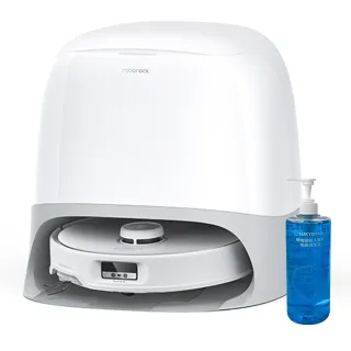 【Roborock 石頭科技】新機上市Qrevo CurvX白騎士升級版 掃拖機器人-潔淨組(升降LDS/22000Pa/80度熱洗)