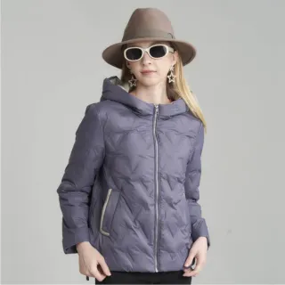 【巧玲瓏】雙色側開岔羽絨外套5247413