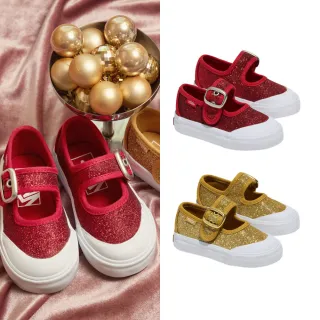 【VANS 官方旗艦】Mary Jane 小童款 亮片滑板鞋 休閒鞋(多款任選)
